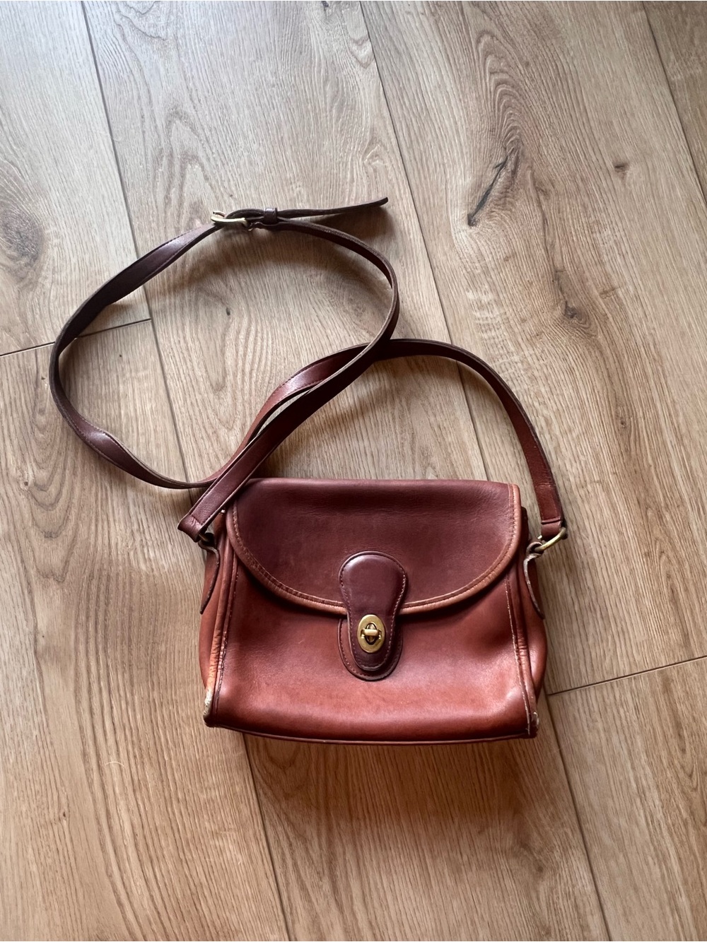 Vintage Coach Leather Crossbody Bag